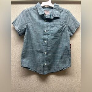 New Kids Cat & Jack Blue Button-Up Shirt